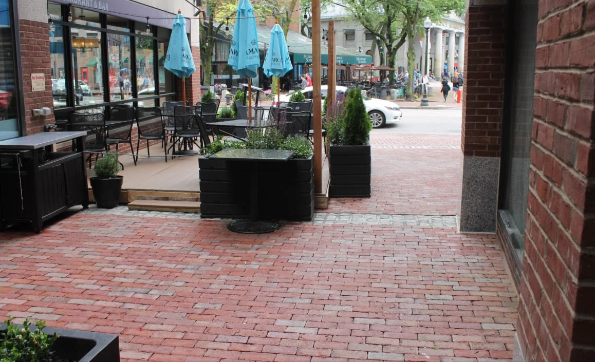 Bostonian Hotel walkway reconstruction finished view