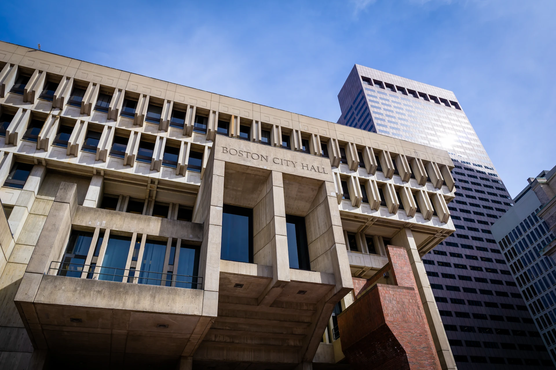 concrete Boston City Hall