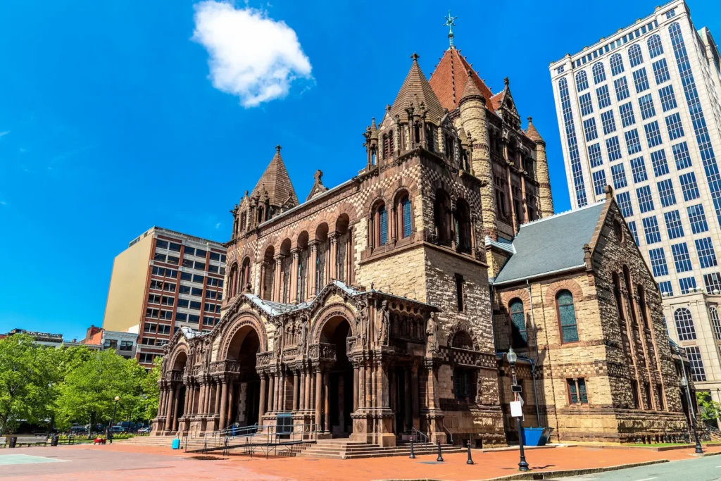 old cement cathedral in boston