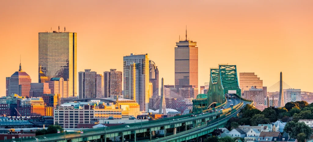 Boston city skyline