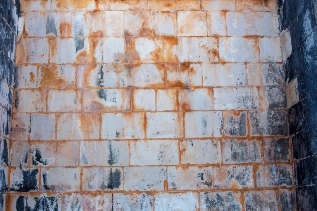 old foundation with water leakage problems