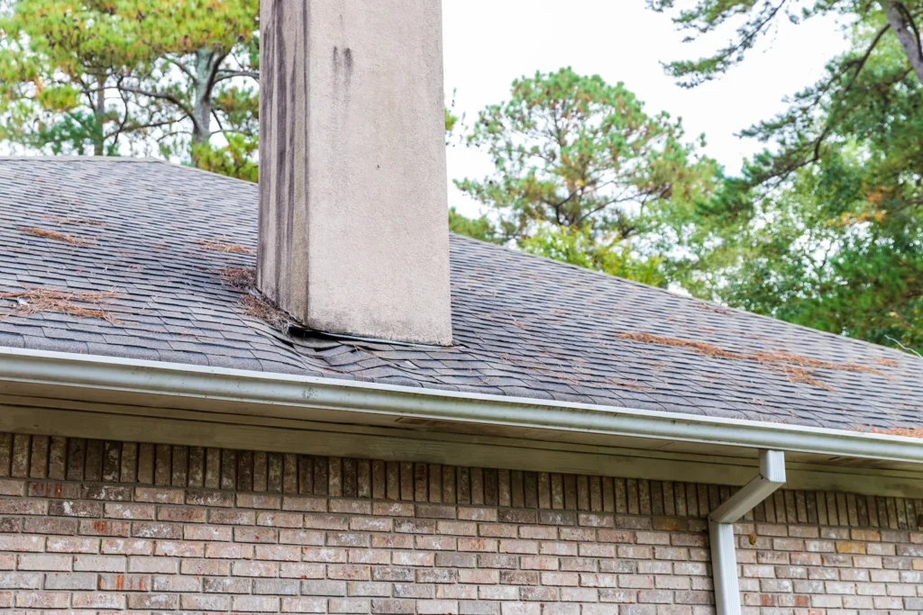 water leaking chimney