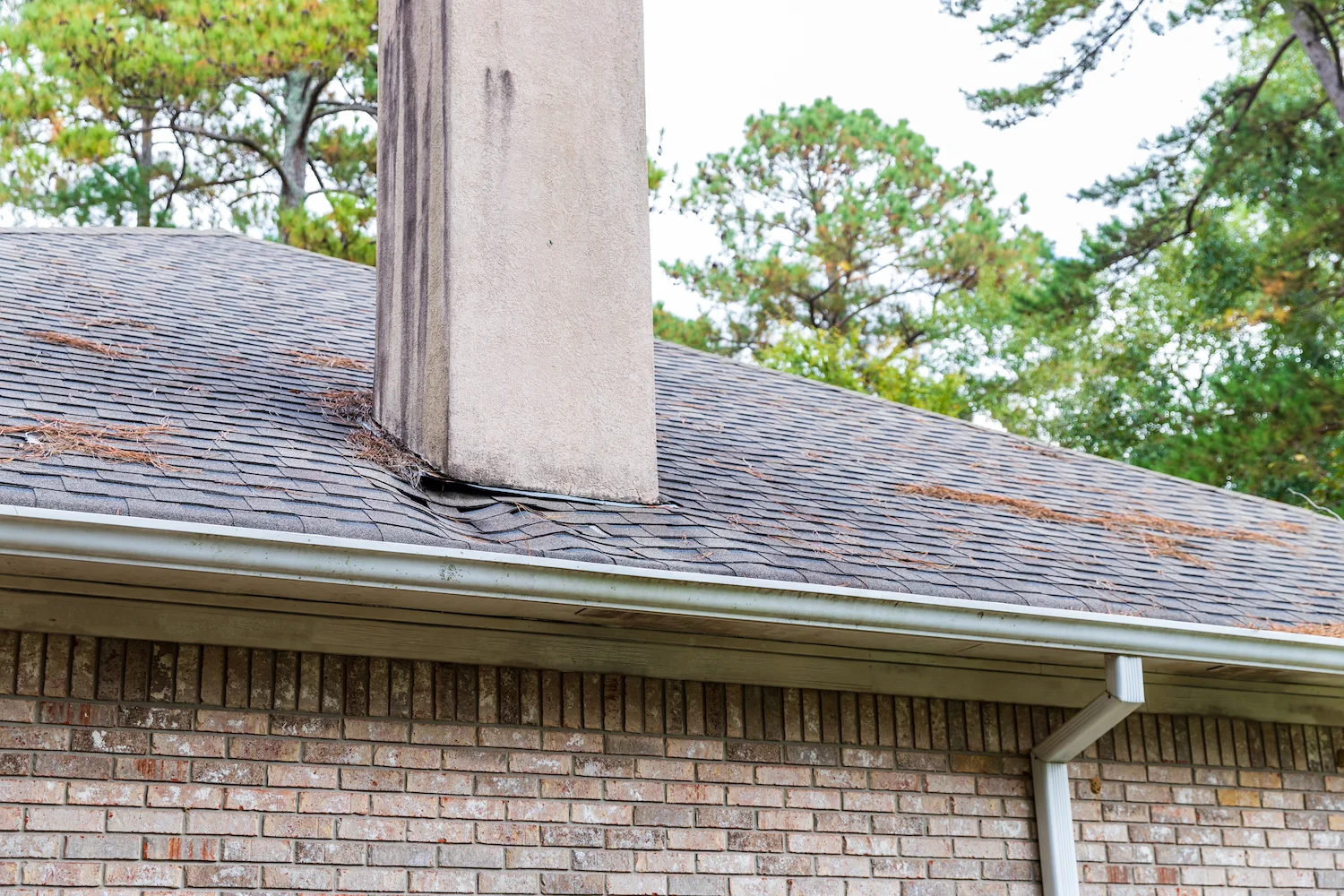 water leaking chimney