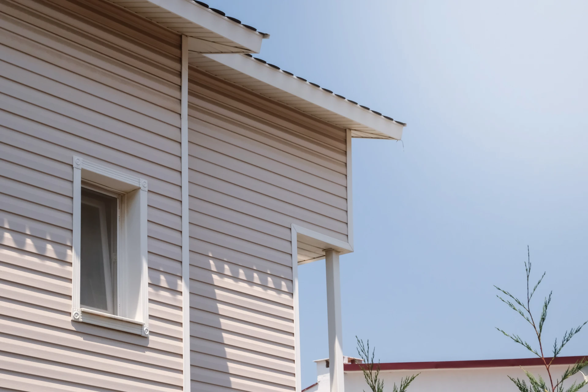 pink clapboard siding