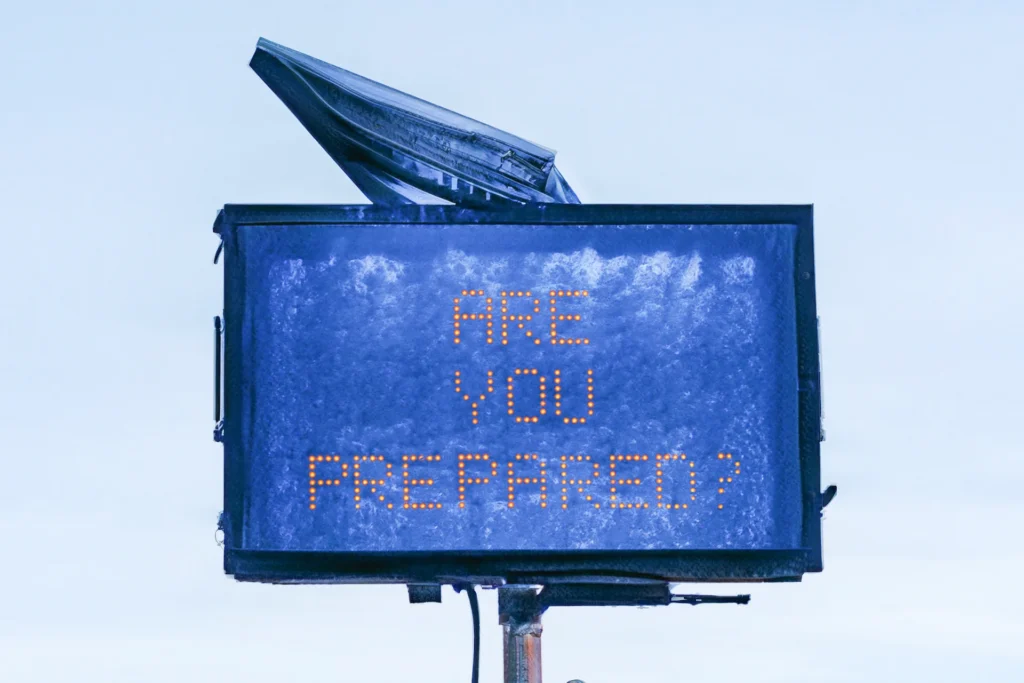 large highway sign