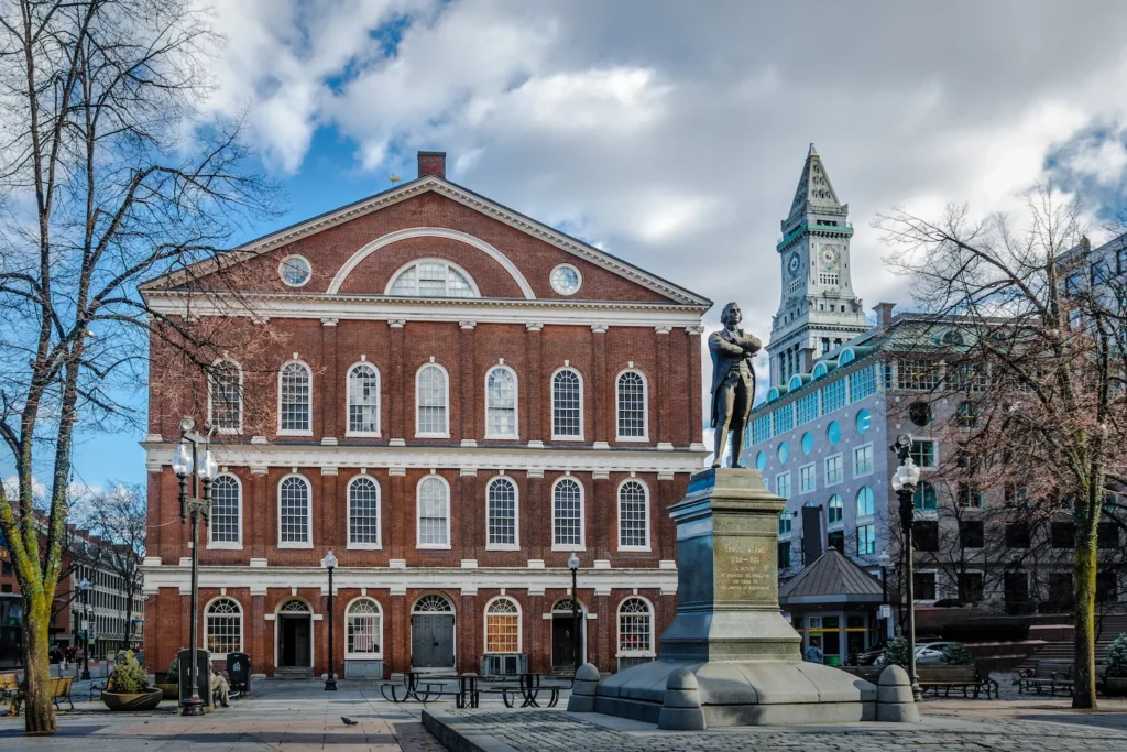 Old historic building receiving a restoration project